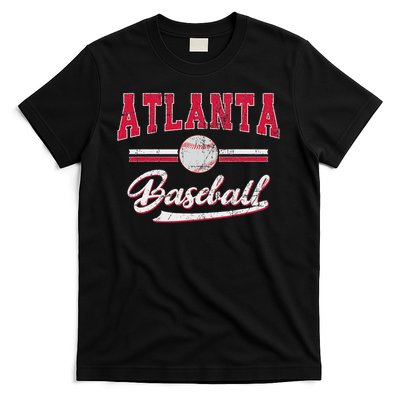 Retro Game Day Vintage Atlanta Baseball T-Shirt