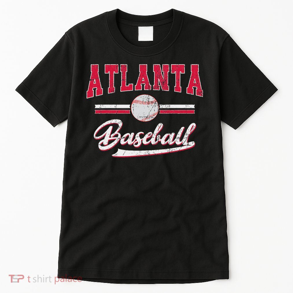 Retro Game Day Vintage Atlanta Baseball Tall T-Shirt