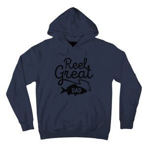 Reel Great Dad Fishing Daddy Lover Fathers Day Gift Tall Hoodie