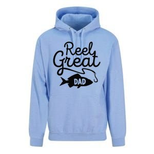 Reel Great Dad Fishing Daddy Lover Fathers Day Gift Unisex Surf Hoodie