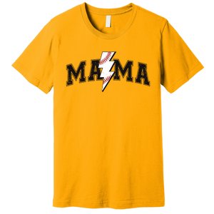 Retro Game Day Baseball Mama Mom Sport Lover Premium T-Shirt