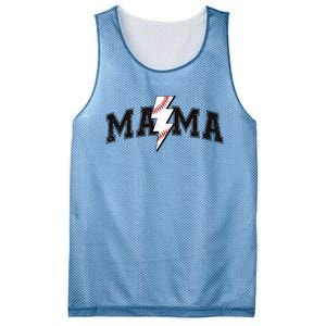 Retro Game Day Baseball Mama Mom Sport Lover Mesh Reversible Basketball Jersey Tank