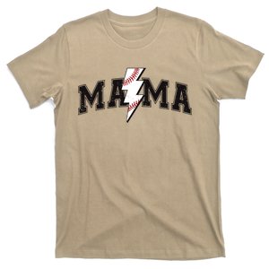 Retro Game Day Baseball Mama Mom Sport Lover T-Shirt