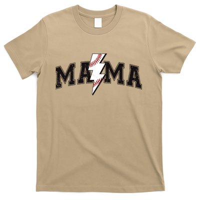 Retro Game Day Baseball Mama Mom Sport Lover T-Shirt