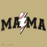 Retro Game Day Baseball Mama Mom Sport Lover T-Shirt