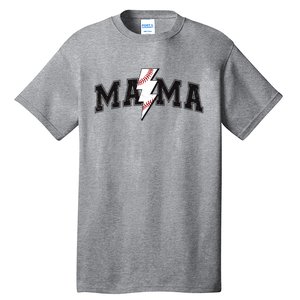 Retro Game Day Baseball Mama Mom Sport Lover Tall T-Shirt