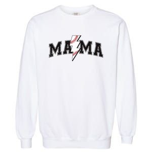 Retro Game Day Baseball Mama Mom Sport Lover Garment-Dyed Sweatshirt