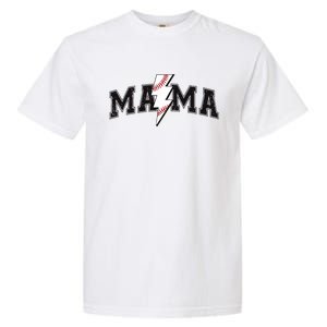 Retro Game Day Baseball Mama Mom Sport Lover Garment-Dyed Heavyweight T-Shirt