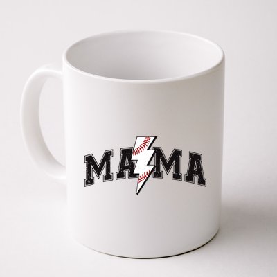 Retro Game Day Baseball Mama Mom Sport Lover Mug