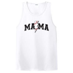 Retro Game Day Baseball Mama Mom Sport Lover PosiCharge Competitor Tank