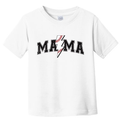 Retro Game Day Baseball Mama Mom Sport Lover Toddler T-Shirt