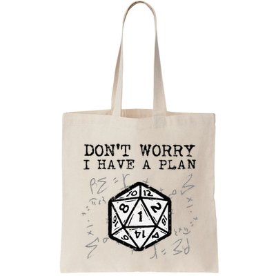 RPG Gamer Dont Worry I Have Plan Funny Bag
