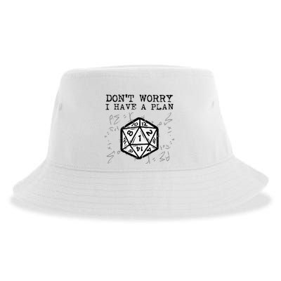 RPG Gamer Dont Worry I Have Plan Funny Sustainable Bucket Hat