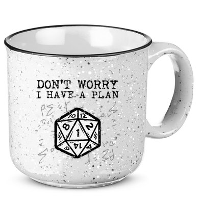 RPG Gamer Dont Worry I Have Plan Funny 15oz Campfire Ceramic Mug