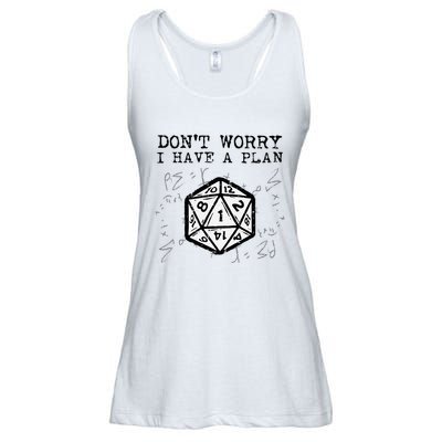 RPG Gamer Dont Worry I Have Plan Funny Ladies Essential Flowy Tank