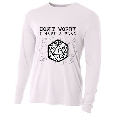 RPG Gamer Dont Worry I Have Plan Funny Cooling Performance Long Sleeve Crew
