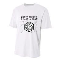 RPG Gamer Dont Worry I Have Plan Funny Youth Performance Sprint T-Shirt