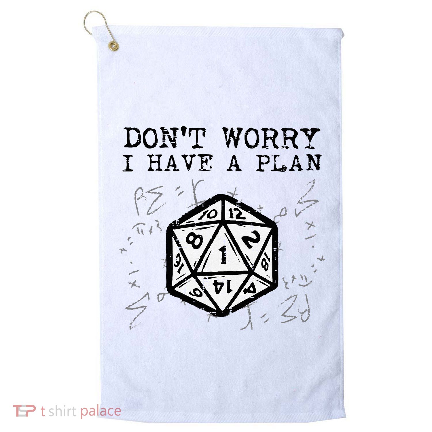 RPG Gamer Dont Worry I Have Plan Funny Golf Towel
