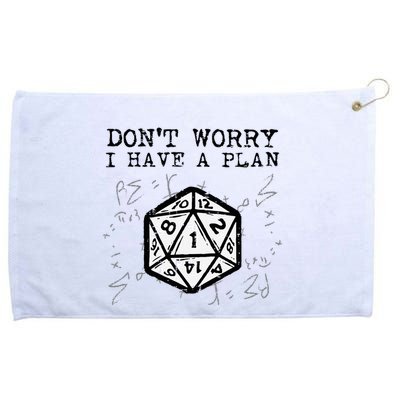 RPG Gamer Dont Worry I Have Plan Funny Grommeted Golf Towel