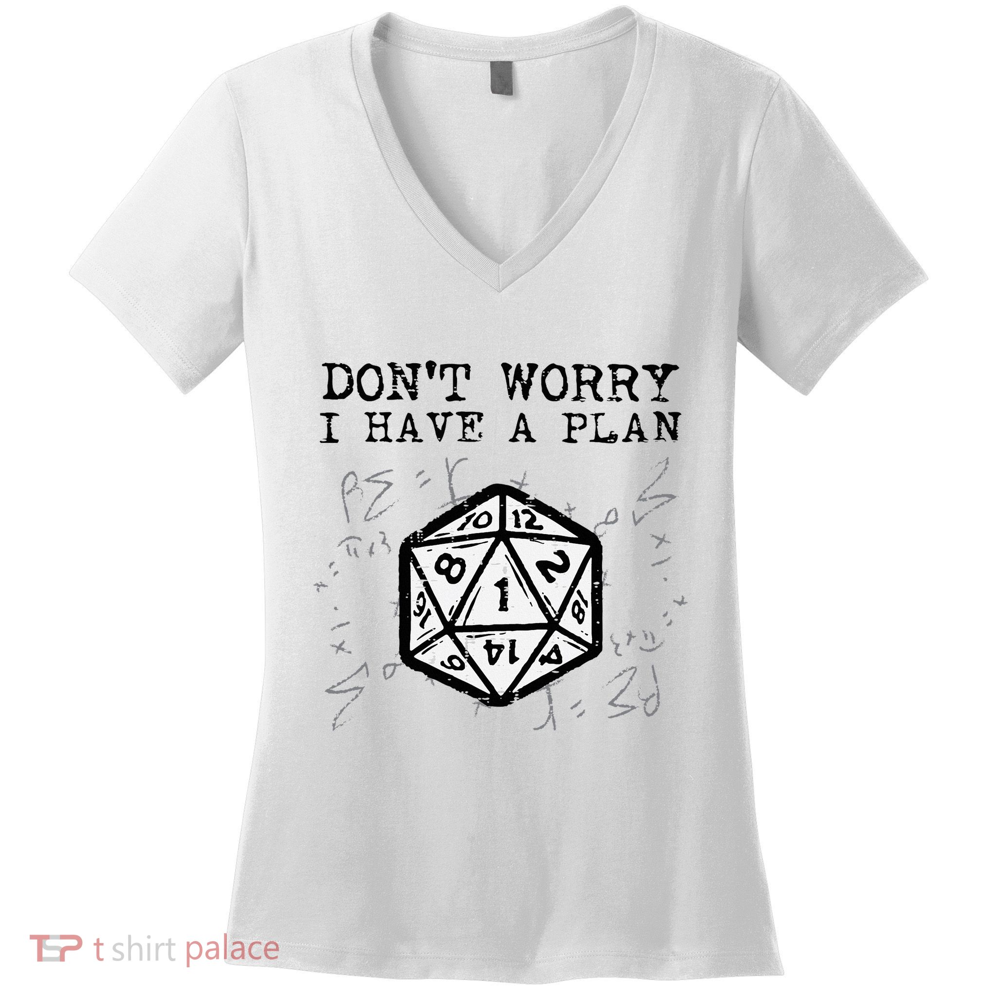 RPG Gamer Dont Worry I Have Plan Funny Women's V-Neck T-Shirt