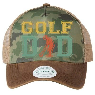 Retro Golf Dad For Golf Lovers Active Gift For Father's Day Legacy Tie Dye Trucker Hat