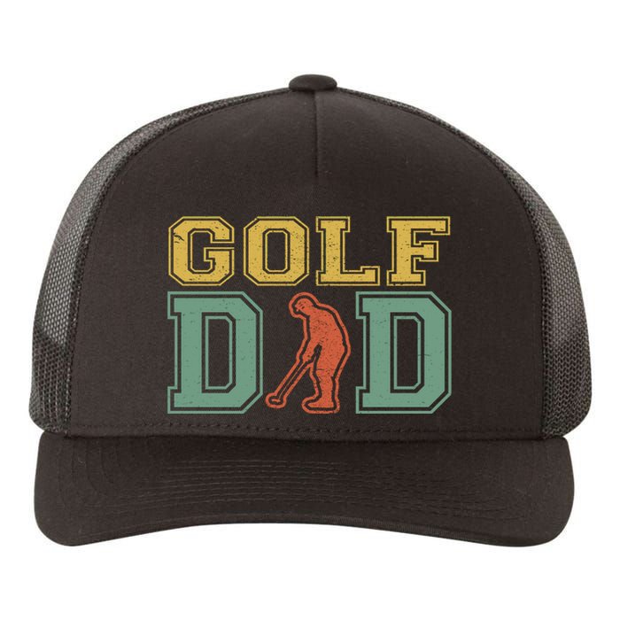 Retro Golf Dad For Golf Lovers Active Gift For Father's Day Yupoong Adult 5-Panel Trucker Hat