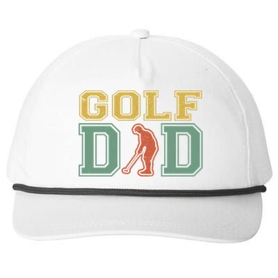 Retro Golf Dad For Golf Lovers Active Gift For Father's Day Snapback Five-Panel Rope Hat