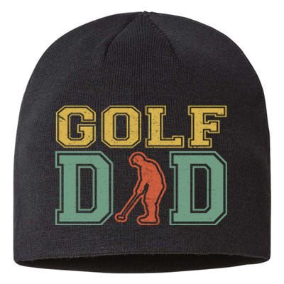 Retro Golf Dad For Golf Lovers Active Gift For Father's Day Sustainable Beanie