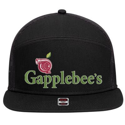 Retro Gapplebee's Drag Racing Funny Car Lover 7 Panel Mesh Trucker Snapback Hat