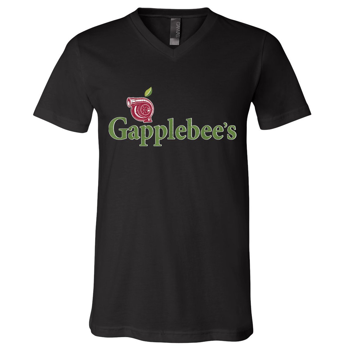 Retro Gapplebee's Drag Racing Funny Car Lover V-Neck T-Shirt