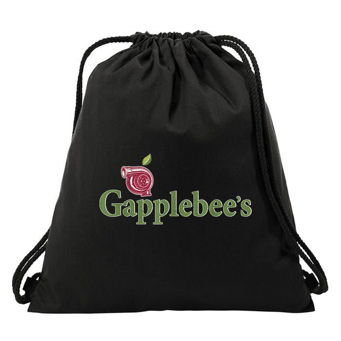 Retro Gapplebee's Drag Racing Funny Car Lover Drawstring Bag