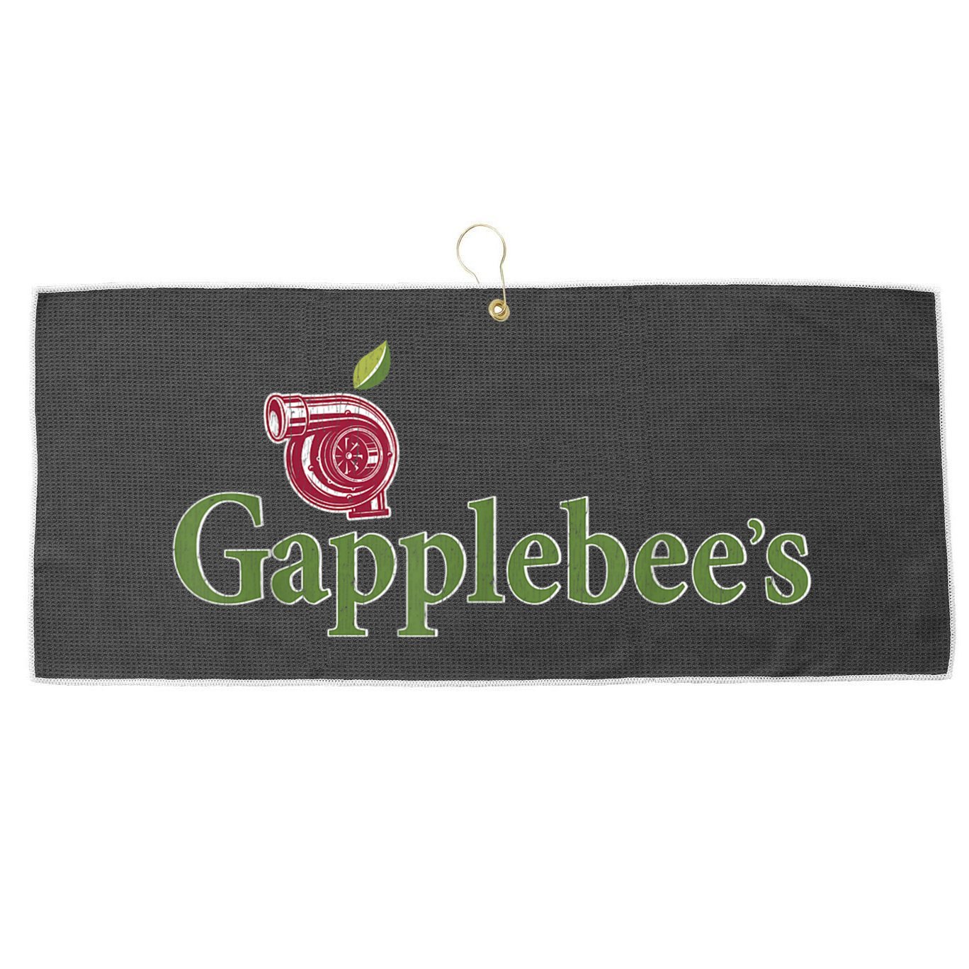 Retro Gapplebee's Drag Racing Funny Car Lover Large Microfiber Waffle Golf Towel