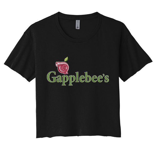 Retro Gapplebee's Drag Racing Funny Car Lover Crop Top