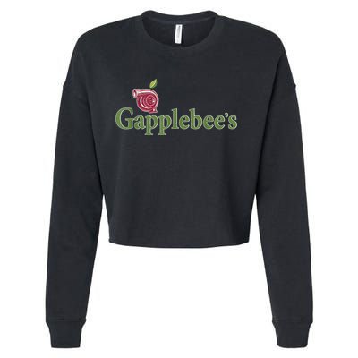 Retro Gapplebee's Drag Racing Funny Car Lover Cropped Pullover Crew
