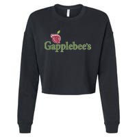 Retro Gapplebee's Drag Racing Funny Car Lover Cropped Pullover Crew