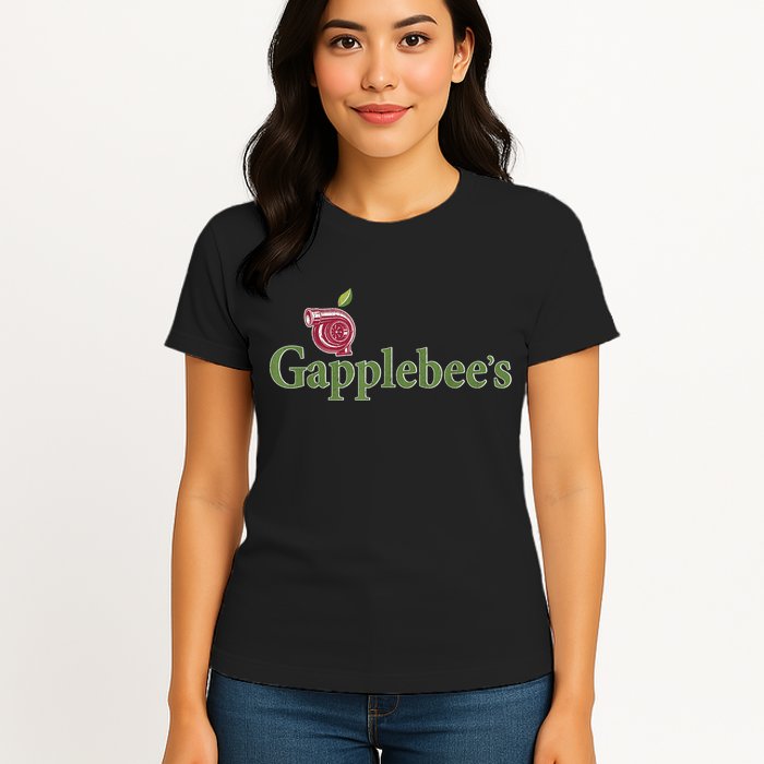 Retro Gapplebee's Drag Racing Funny Car Lover Womens T-Shirt