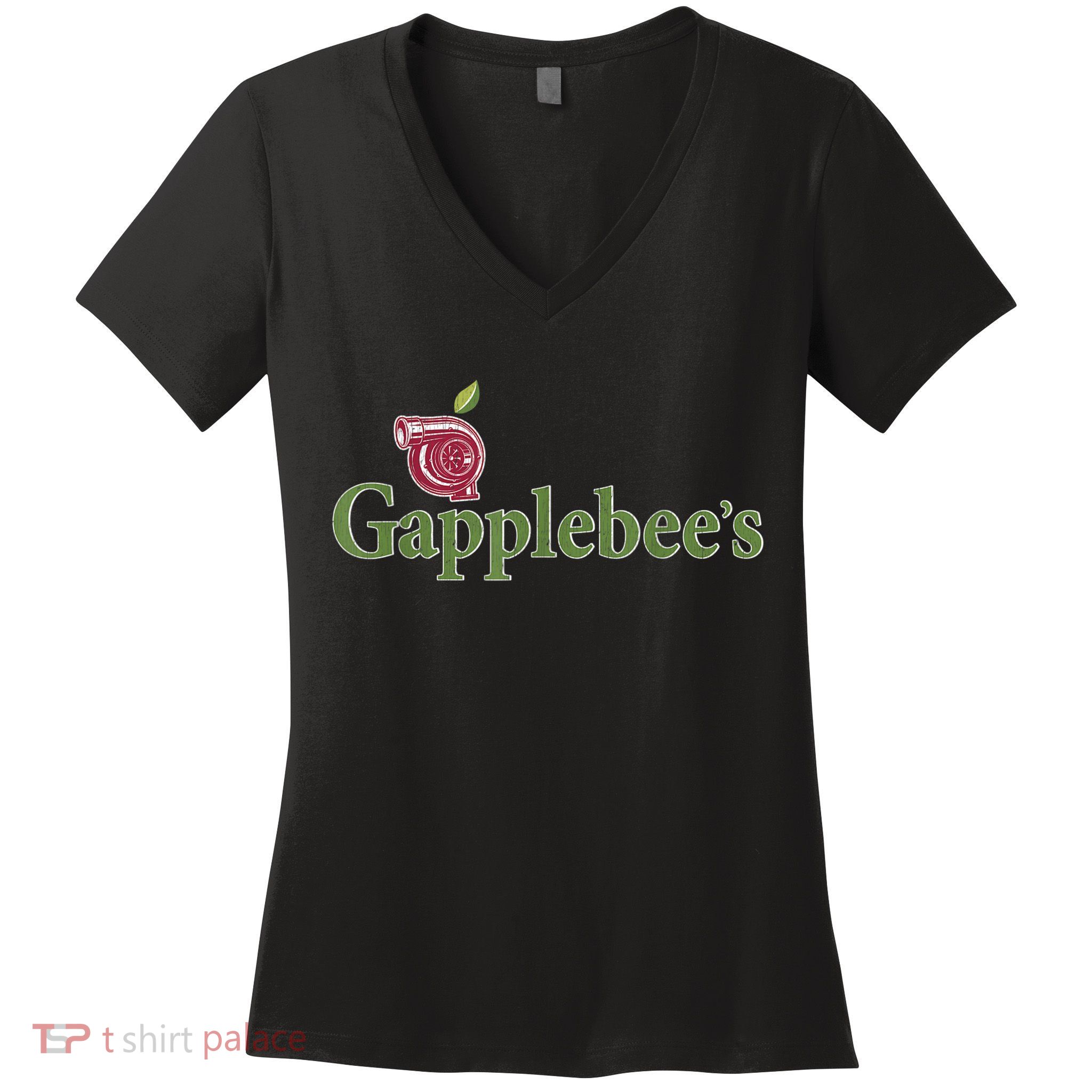 Retro Gapplebee's Drag Racing Funny Car Lover Women's V-Neck T-Shirt