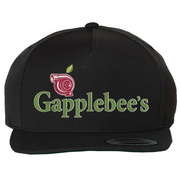 Retro Gapplebee's Drag Racing Funny Car Lover Wool Snapback Cap
