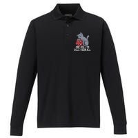 RPG Gaming D20 Tabletop Games Funny RPG Gamer Performance Long Sleeve Polo