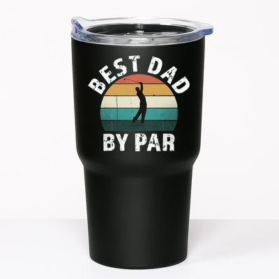 Retro Golfer Dad Fun Vintage Sunset Father Playing Golf Pun Tumbler