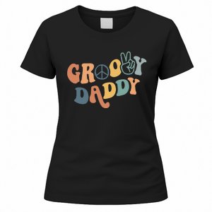 Retro Groovy Daddy Matching Family 1st Birthday Party Women's T-Shirt