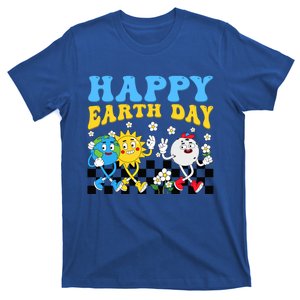 Retro Groovy Earth Day Save Our Planet Nature Environt Gift T-Shirt