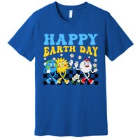 Retro Groovy Earth Day Save Our Planet Nature Environt Gift Premium T-Shirt