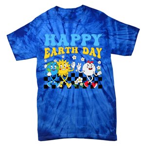 Retro Groovy Earth Day Save Our Planet Nature Environt Gift Tie-Dye T-Shirt