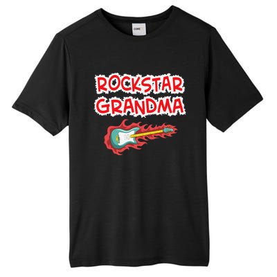 Rockstar Grandma Electric Guitar Rock Fan Mother Father Day Tall Fusion ChromaSoft Performance T-Shirt