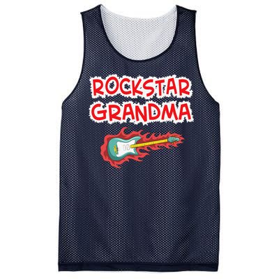 Rockstar Grandma Electric Guitar Rock Fan Mother Father Day Mesh Reversible Basketball Jersey Tank