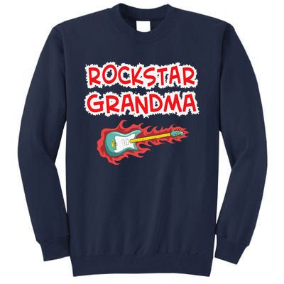 Rockstar Grandma Electric Guitar Rock Fan Mother Father Day Tall Sweatshirt