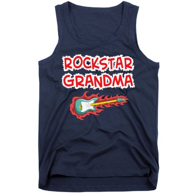 Rockstar Grandma Electric Guitar Rock Fan Mother Father Day Tank Top