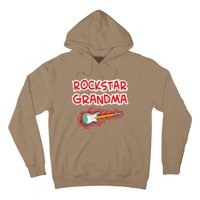 Rockstar Grandma Electric Guitar Rock Fan Mother Father Day Hoodie