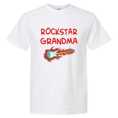 Rockstar Grandma Electric Guitar Rock Fan Mother Father Day Garment-Dyed Heavyweight T-Shirt